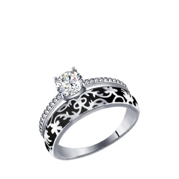 Sokolov Кольцо 94011139-17,5, серебро Sokolov Кольцо 94011139-17,5, серебро